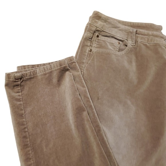 Soft Surroundings High Rise Slim Ankle Pants Brwn Taupe SZ XL - Picture 6 of 11